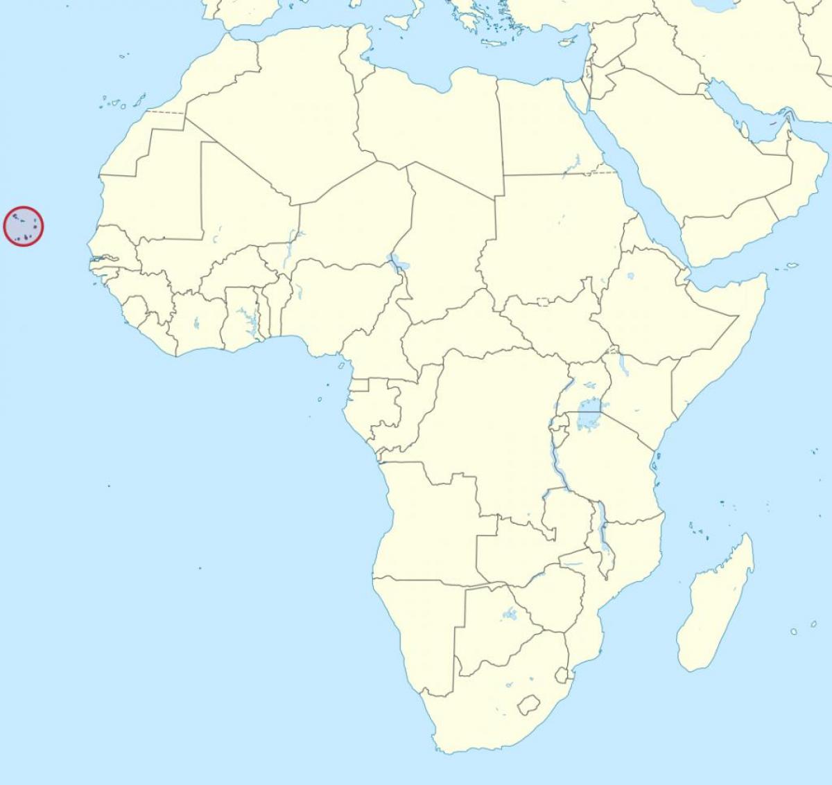 Cabo Verde अफ्रीका नक्शा